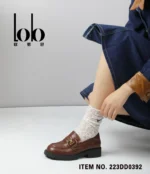 Women's Retro Leather Shoes for Spring Single Temperament Soft Soles Slip-On ... - Image 2