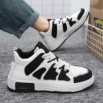 Factory Custom Skating Shoes for Boys Graffiti Fashion Unbranded Walking Shoes Casual Sports Sneaker for Man - Image 3