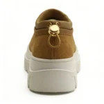 Wholesale Brown Platform Winter Warm Shoes Faux Fur Lining Thick Rubber Sole Slip-On Design Custom Logo & Style - Image 3