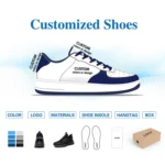 Wholesale Custom Breathable Barefoot Spring Anti - slip Men Casual Shoes PU Upper Factory Direct / Comfortable Sneaker - Image 4