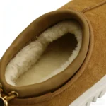 Wholesale Brown Platform Winter Warm Shoes Faux Fur Lining Thick Rubber Sole Slip-On Design Custom Logo & Style - Image 5