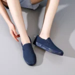 Unisex Penny Loafer Canvas Vulcanized Shoes Walking Sports Sneakers Casual Slip on Flats Shoes - Image 5